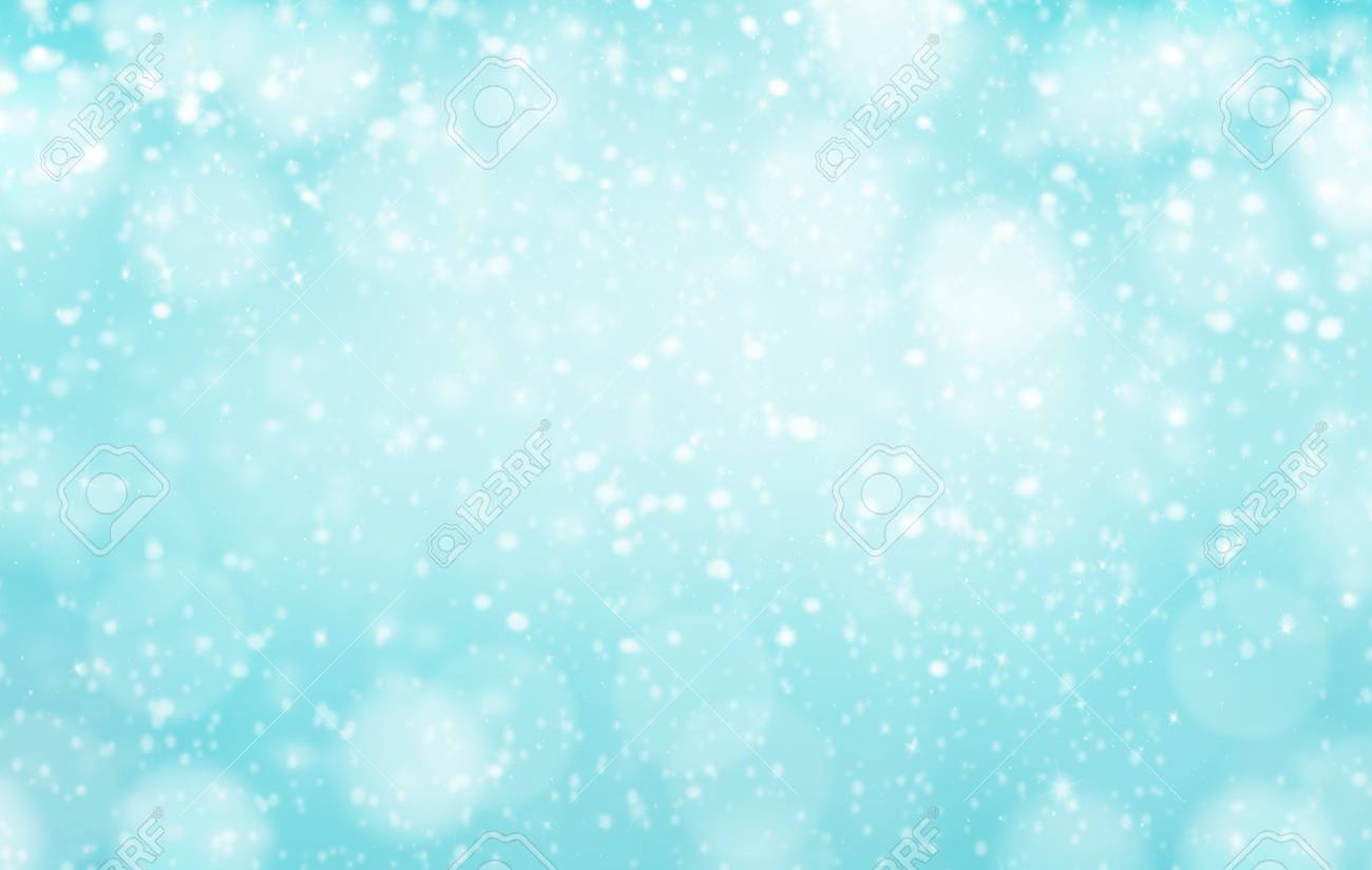 Winter Gentle Background With Glare For Design Stock Photo