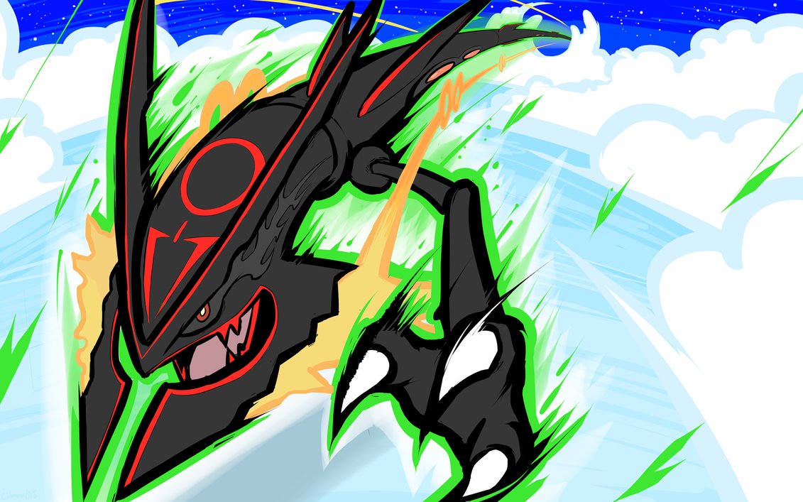 Shiny Mega Rayquaza Dragon Ascent By Ishmam