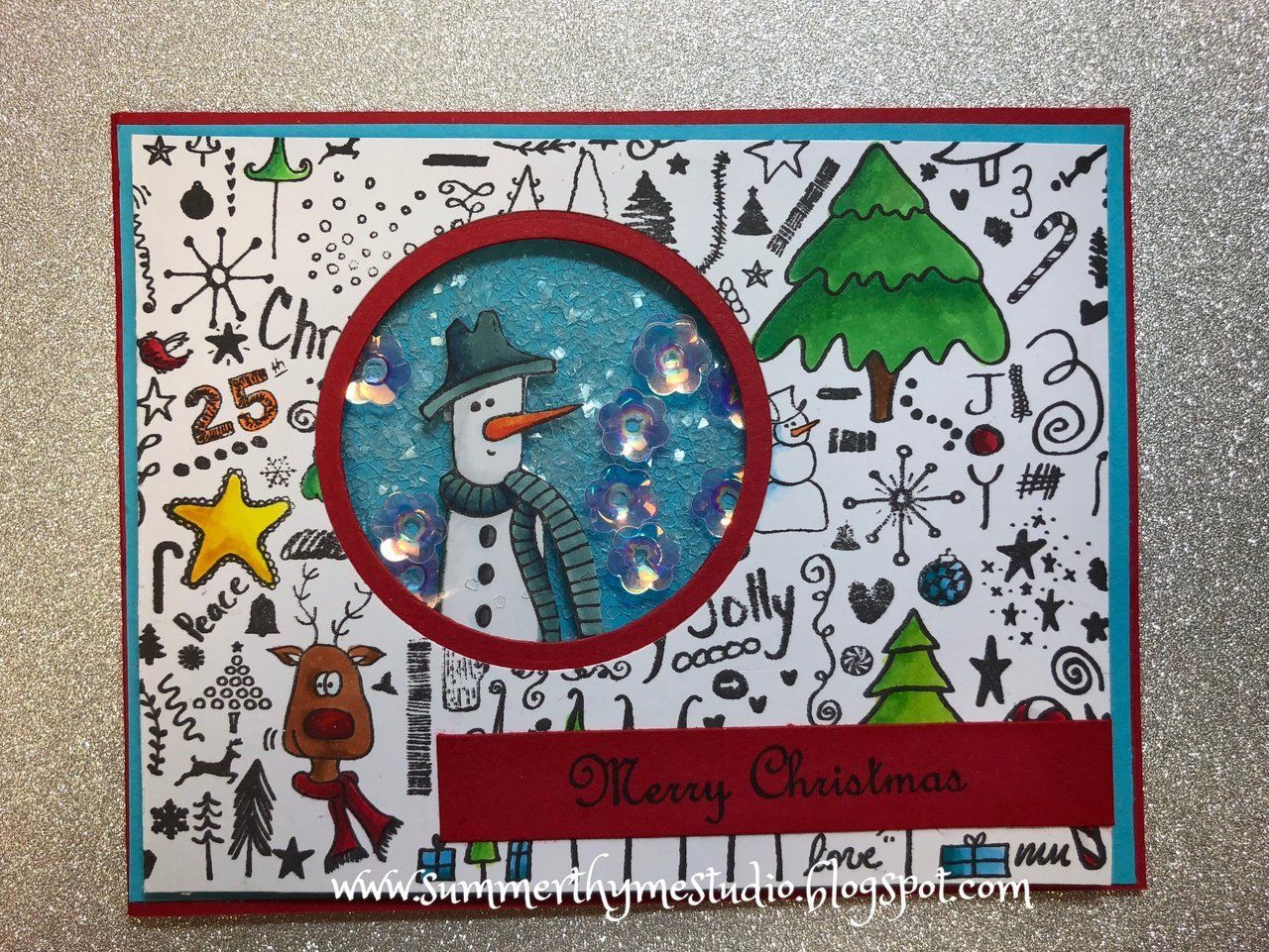 Christmas Whimsy Background Stamps