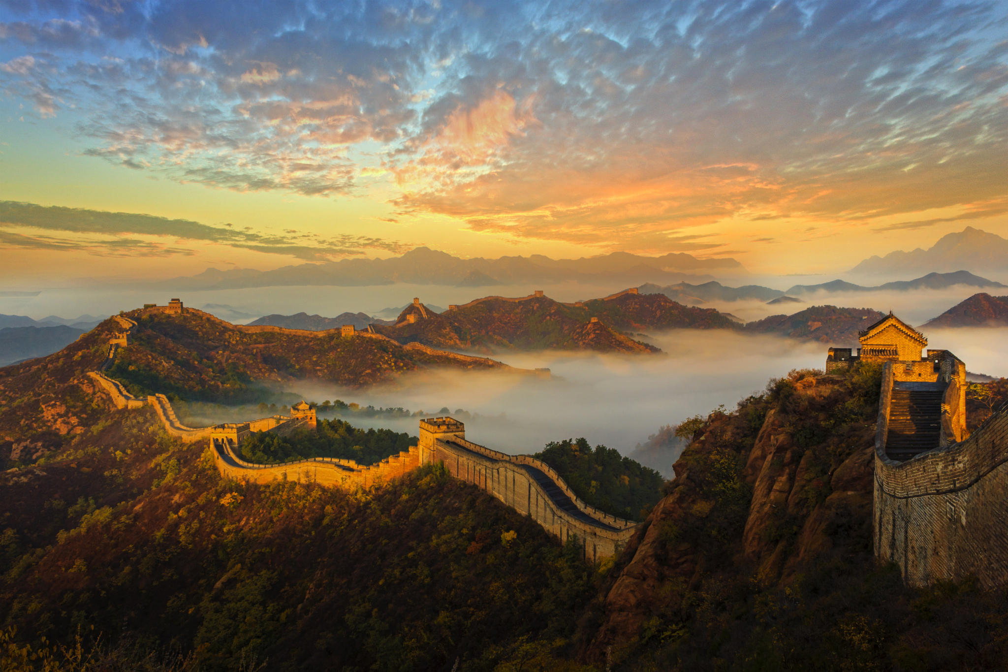 Great Wall Of China HD Wallpaper Background Image