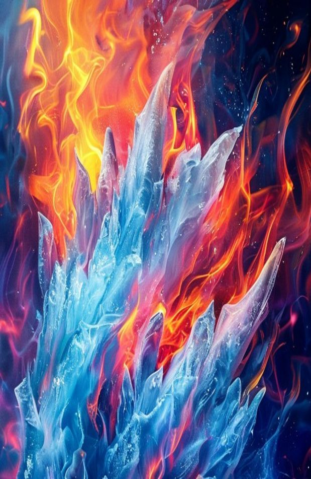 Cool Fire And Ice Wallpaper