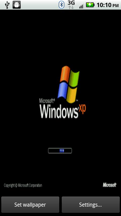 Description Windows Xp Boot Screen Live Wallpaper Animated