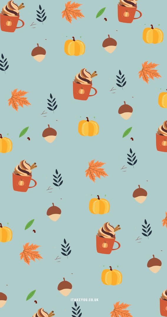 11 Cute Autumn Wallpaper Aesthetic For Phone Light Blue Fall