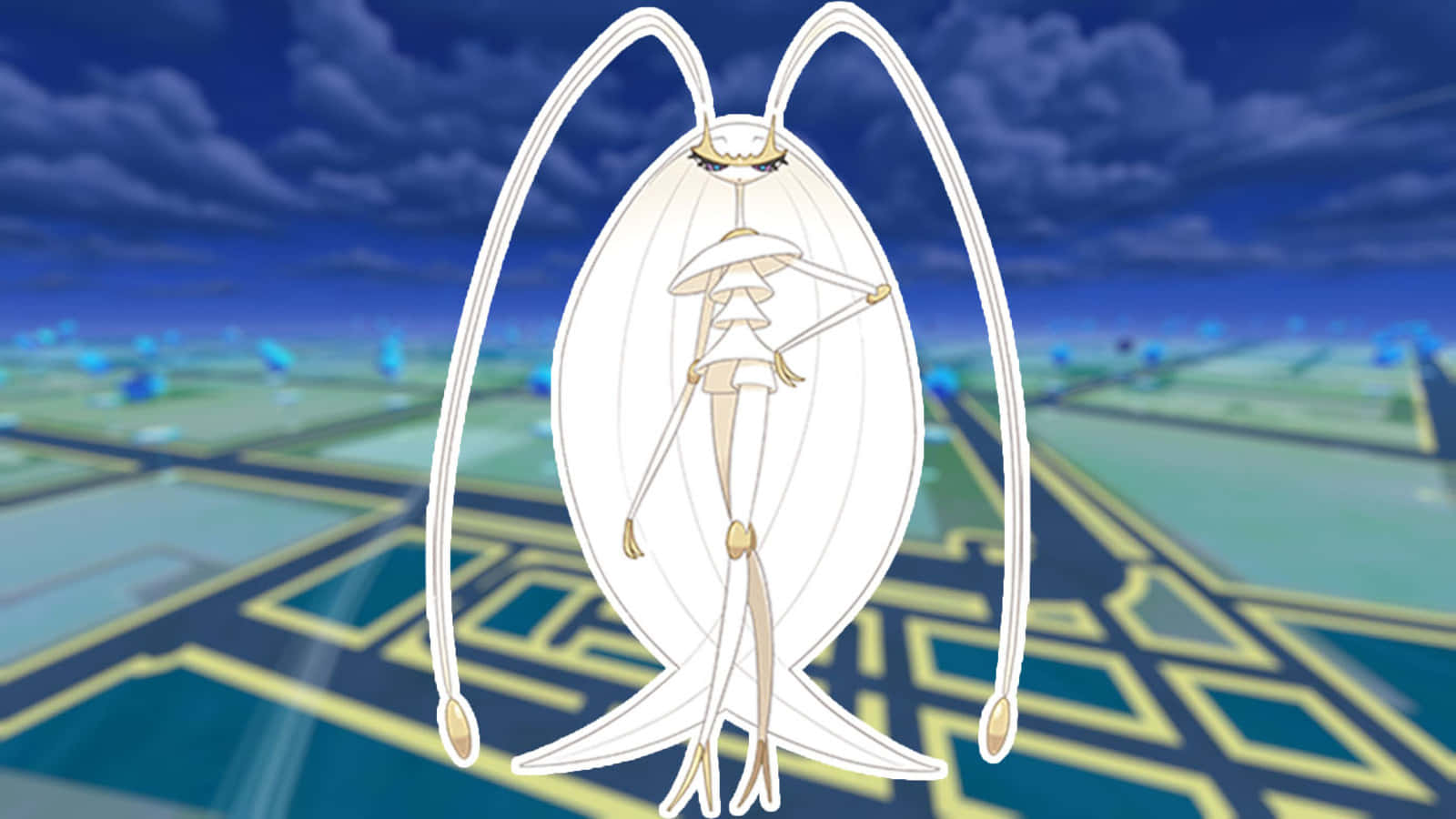 Pheromosa Dark Blue Pokemon Go Wallpaper