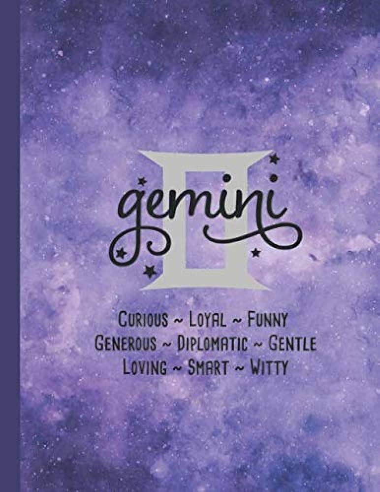 Gemini Traits Notebook Wide Ruled Paper With S