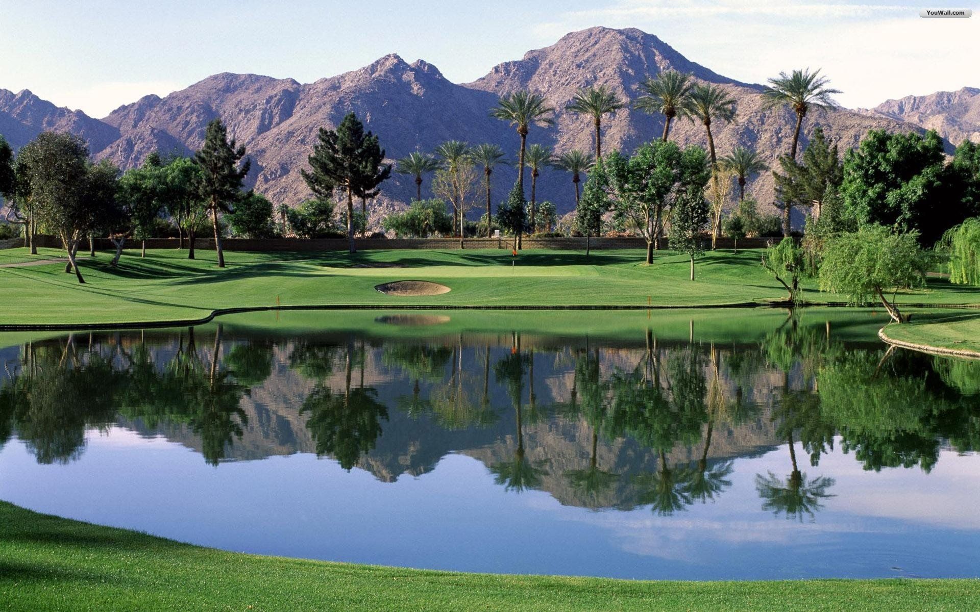 Mountain Golf Course Desktop Wallpaper