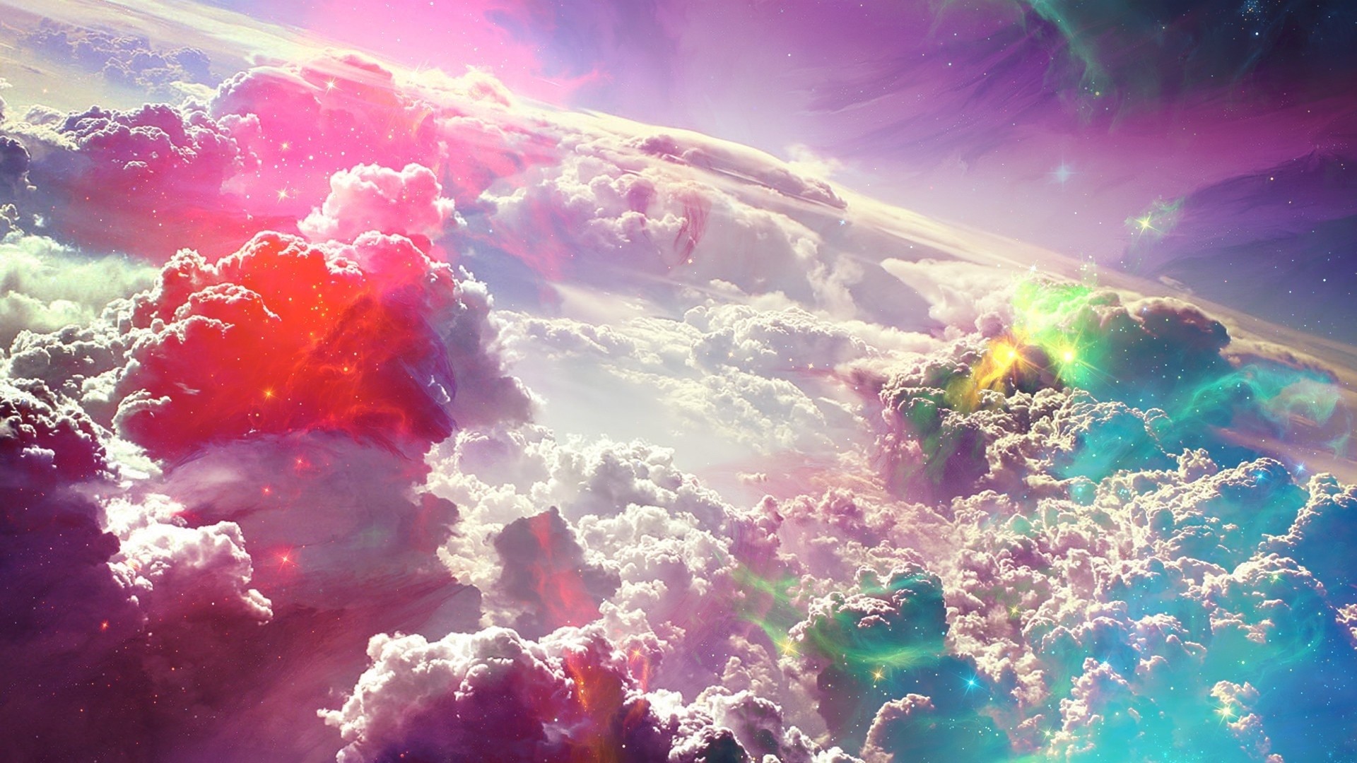 Colorful Clouds Beautiful Atmosphere 4k Wallpaper HD