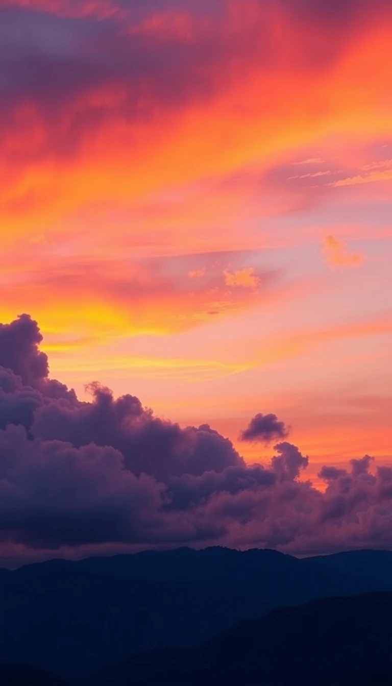 Sunset Sky Phone Wallpaper