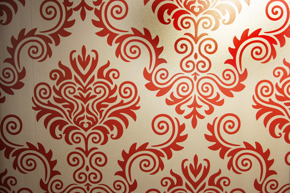 Sample Of Digidelta Decal Wallpaper In Their Booth At Graphispag