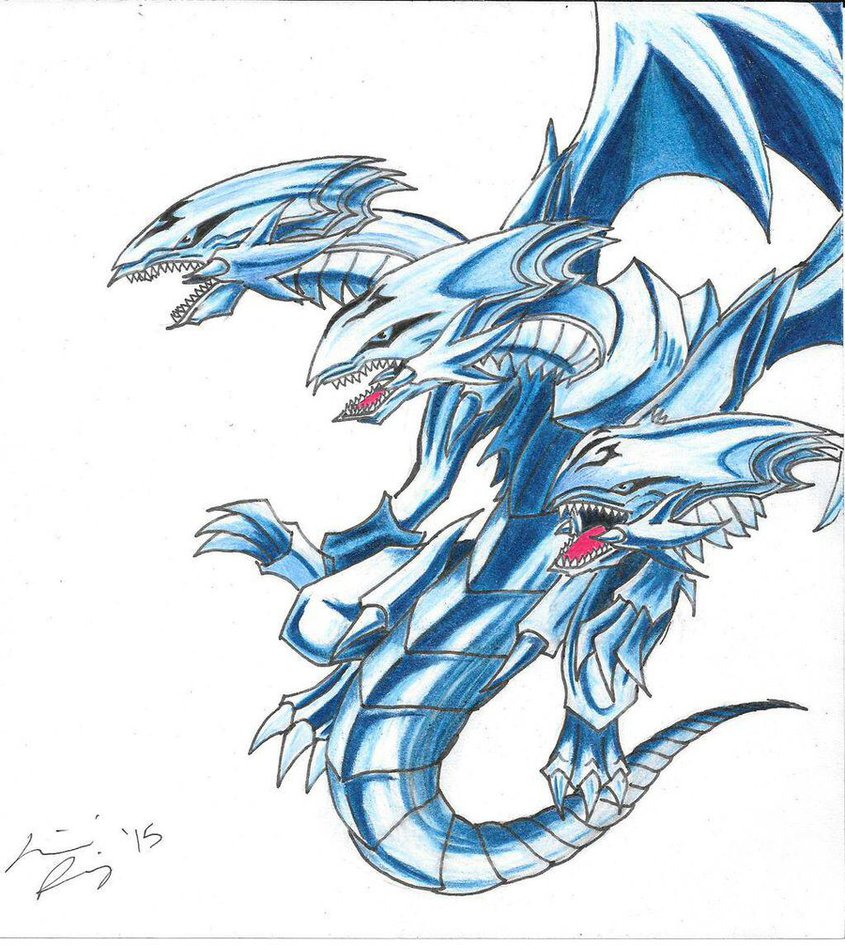 Blue Eyes Ultimate Dragon by RaineyReaper on