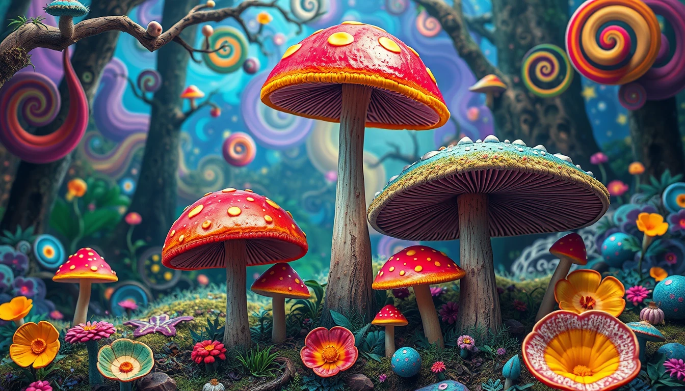 Trippy Shroom Wallpaper