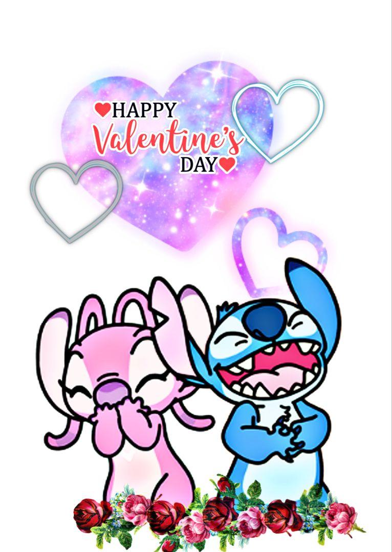Happy Valentine S Day Stitch Lilo And Drawings