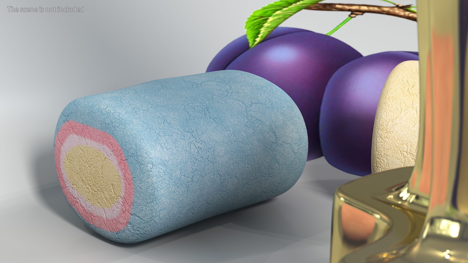 Shaped Marshmallows Collection 3d Model Wallpaper
