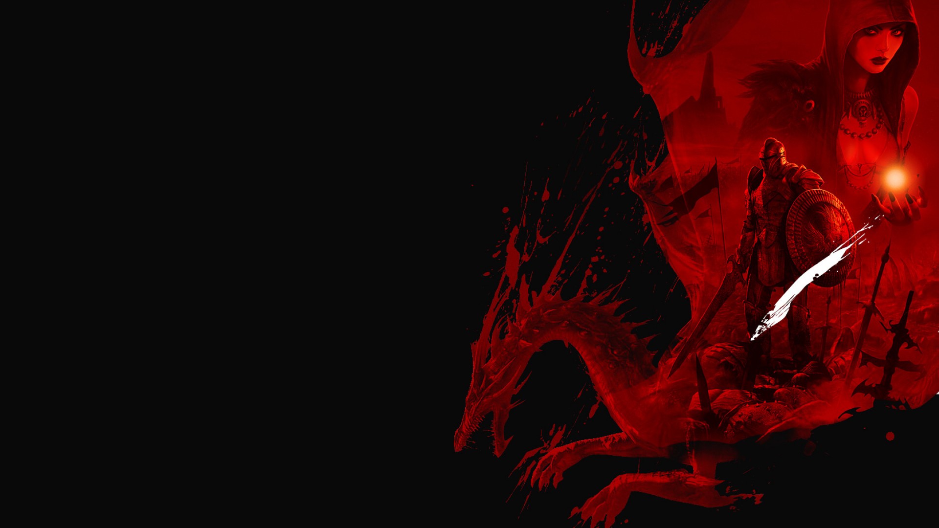 Red Dragon Black Masa St HD Geni Ekran