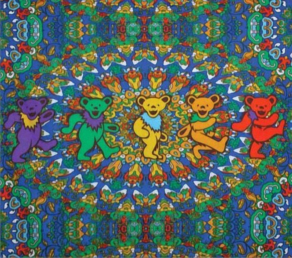 grateful dead dancing bears tapestry