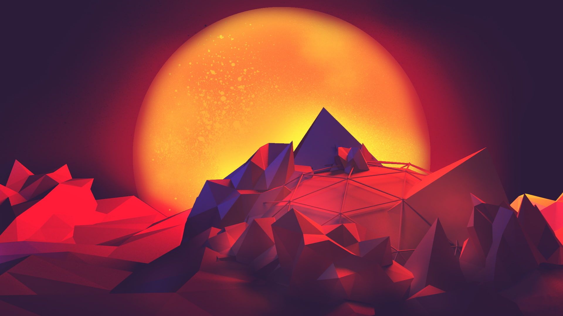 Abstract Wallpaper Polygon Art HD Digital