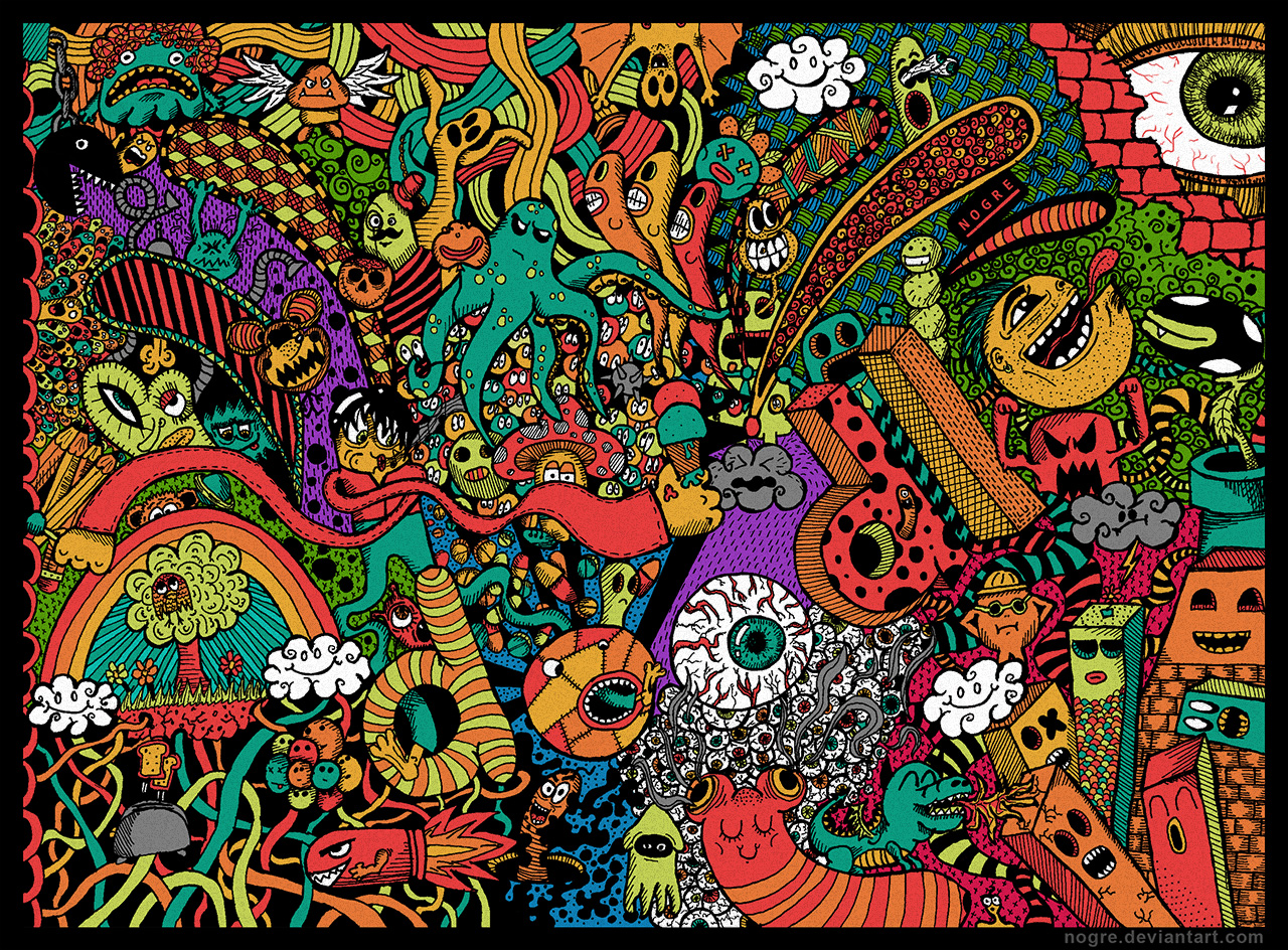 Doodle Wallpaper - WallpaperSafari