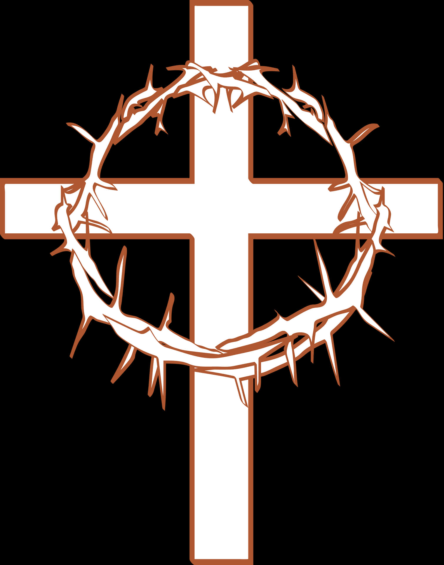 Crownof Thornson Christian Cross Wallpaper