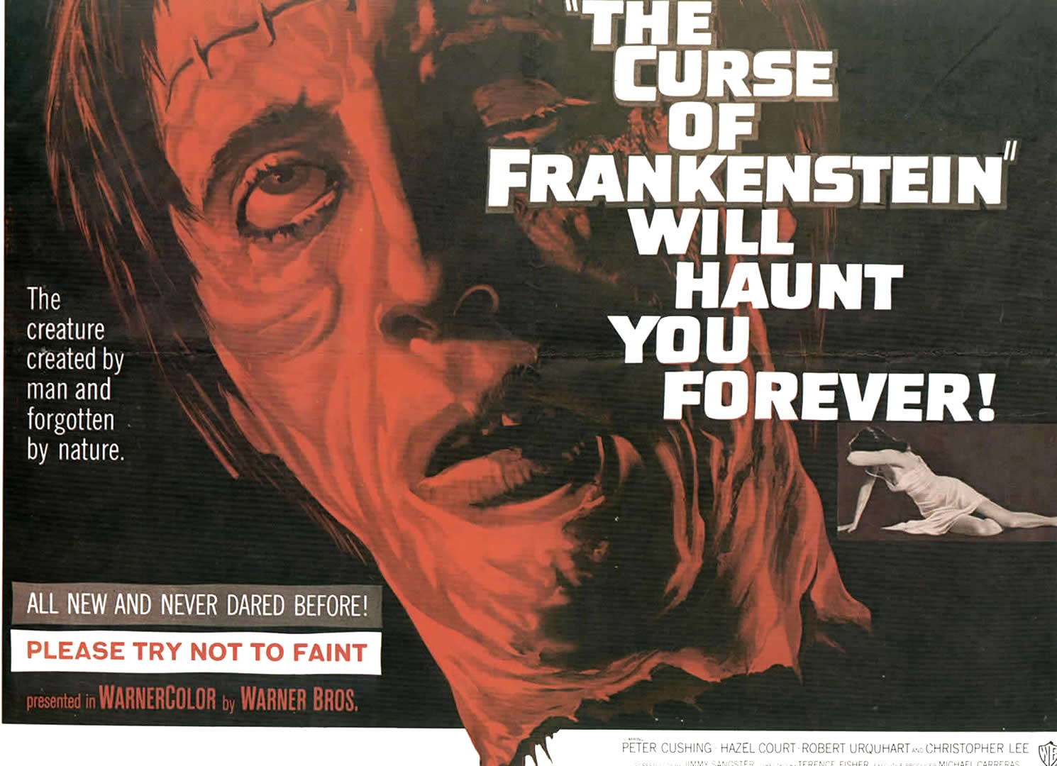 Frankenstein Landscape Hammer Horror B Movie Posters Wallpaper Image