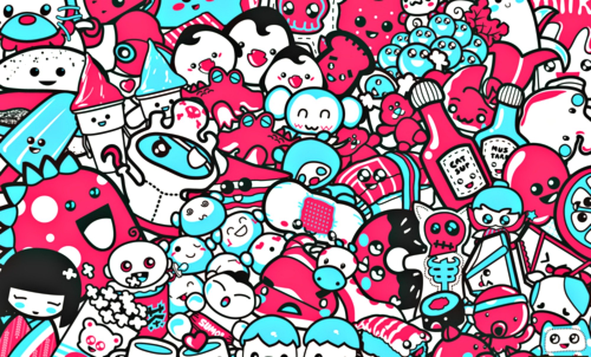 Cute Skull Pattern Wallpaper For Gt