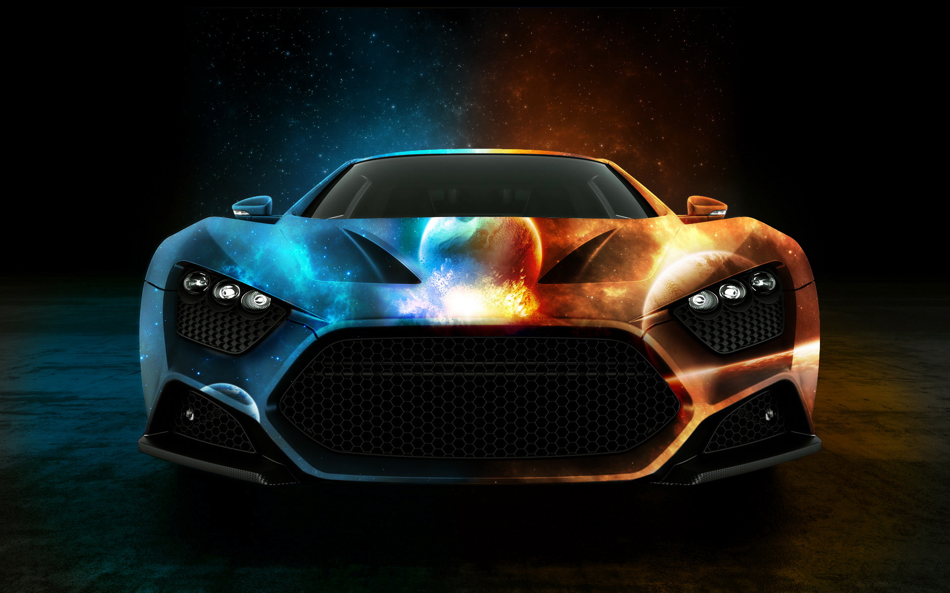 Water And Fire Car Wallpaper Ibackgroundwallpaper