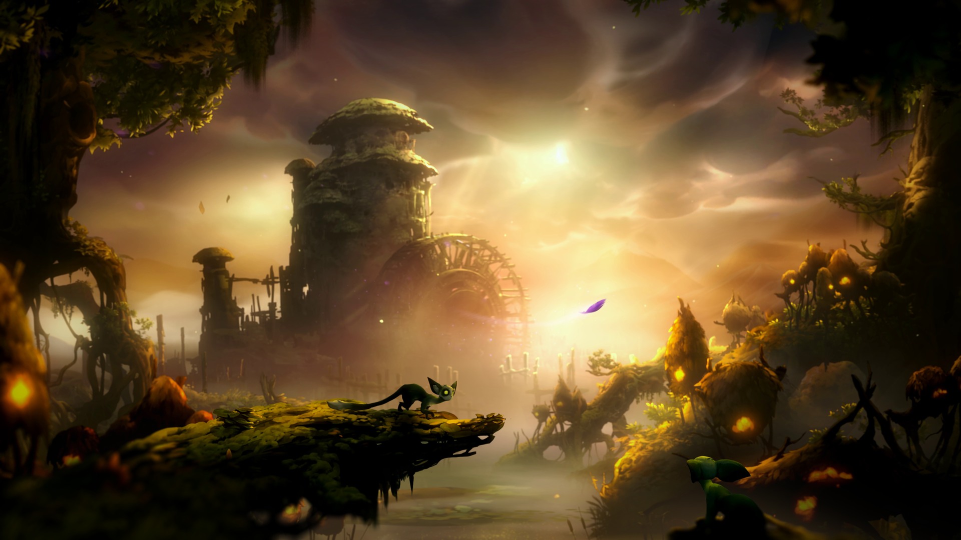 Mill in the magic forest Wallpaper from Ori and the Blind Forest
