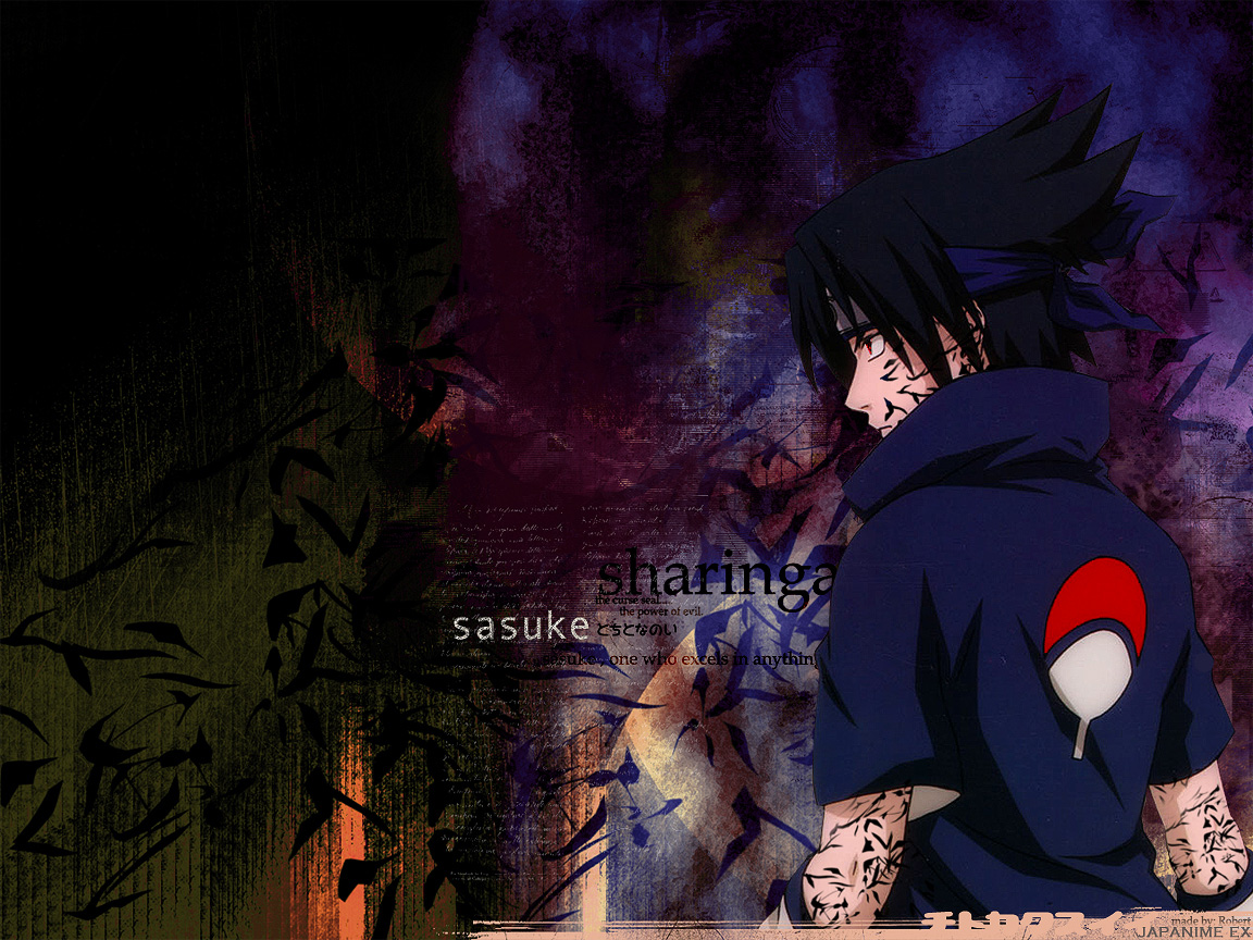 Sasuke Desktop Wallpaper Back Turned Background
