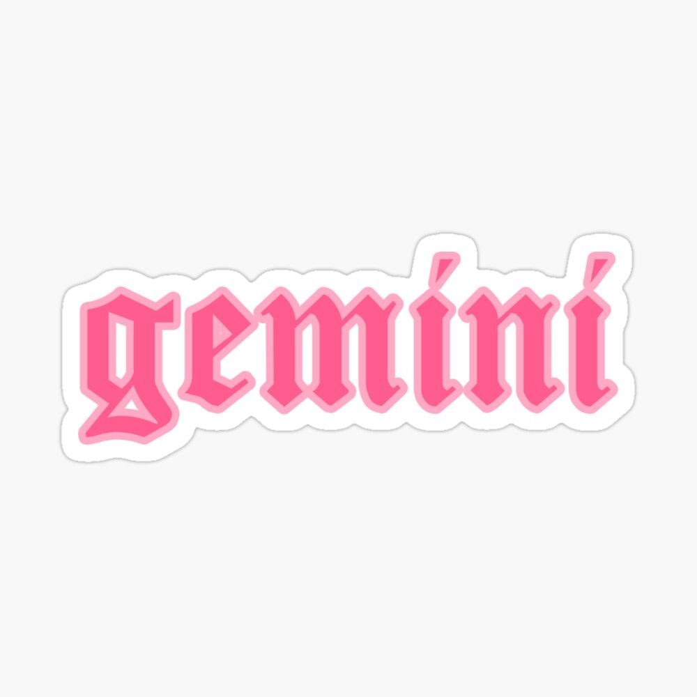 Gemini Sticker By Azariajayde Preppy Stickers Print