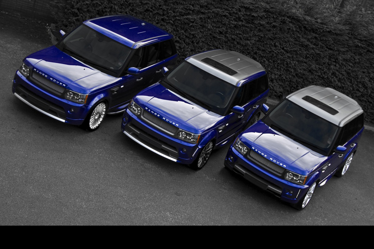 Blue Range Rover Sports Kahn Exlusive Shots Series