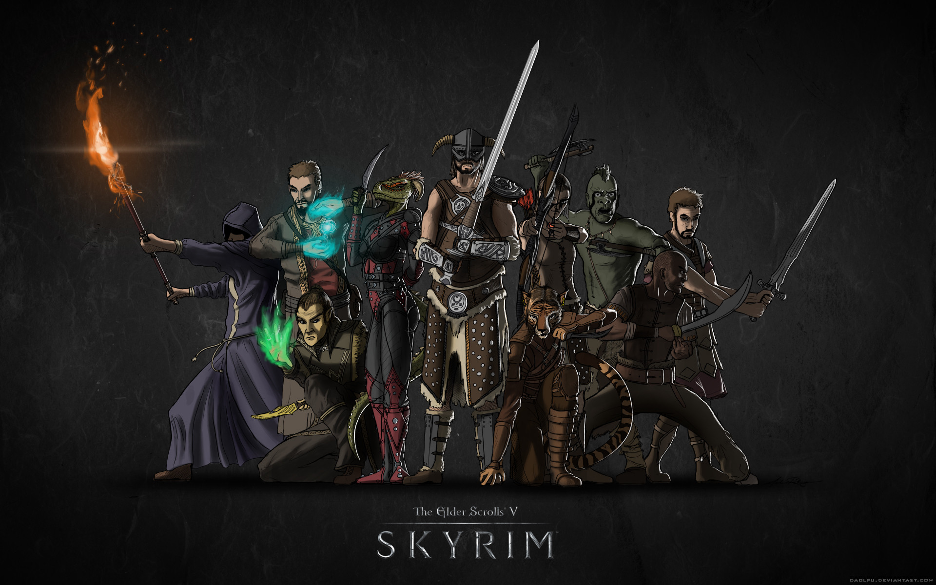 Check Out This Amazing Tf2 Inspired Skyrim Wallpaper By Or And