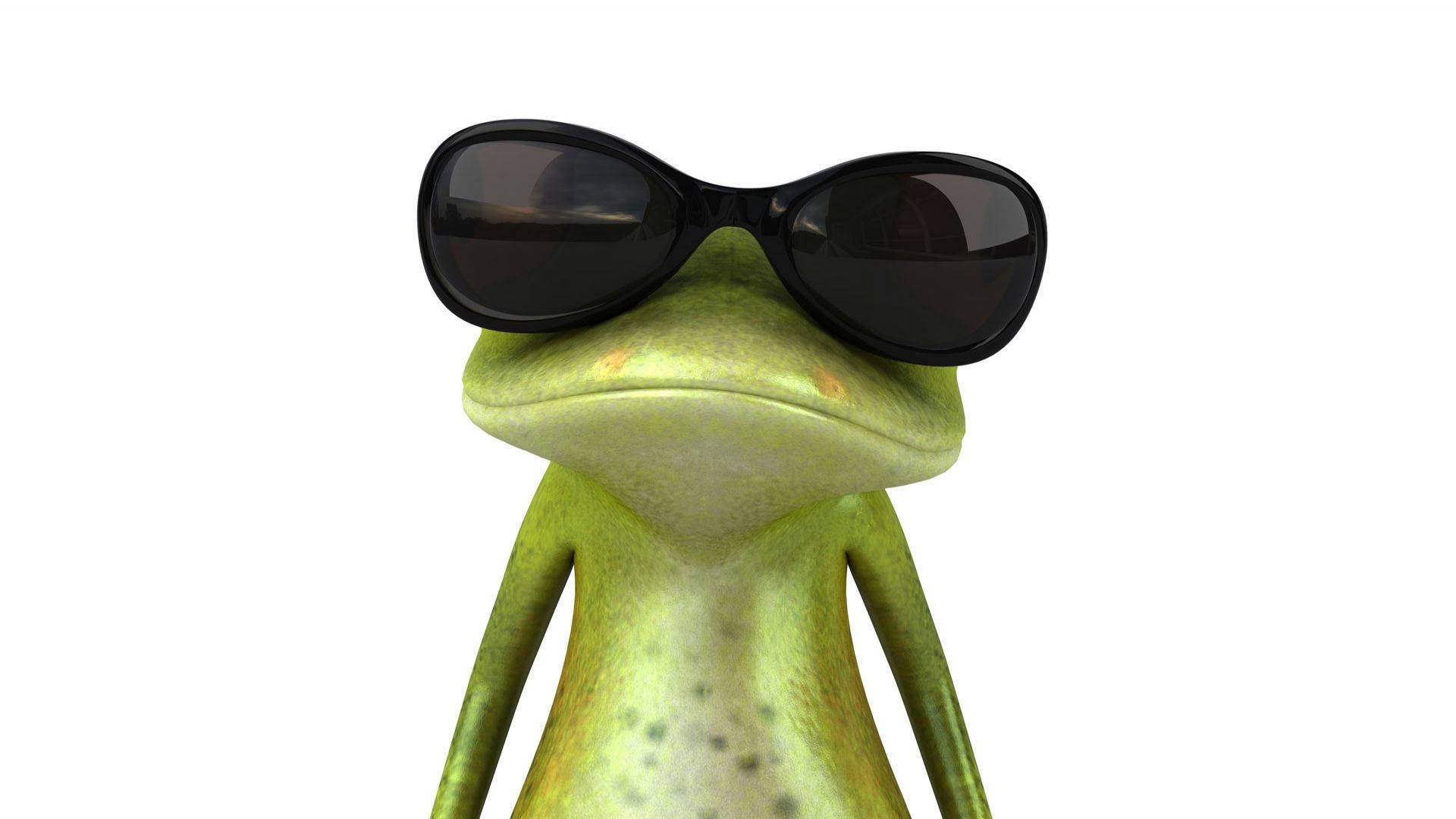 3d Funny Frog HD Wallpaper