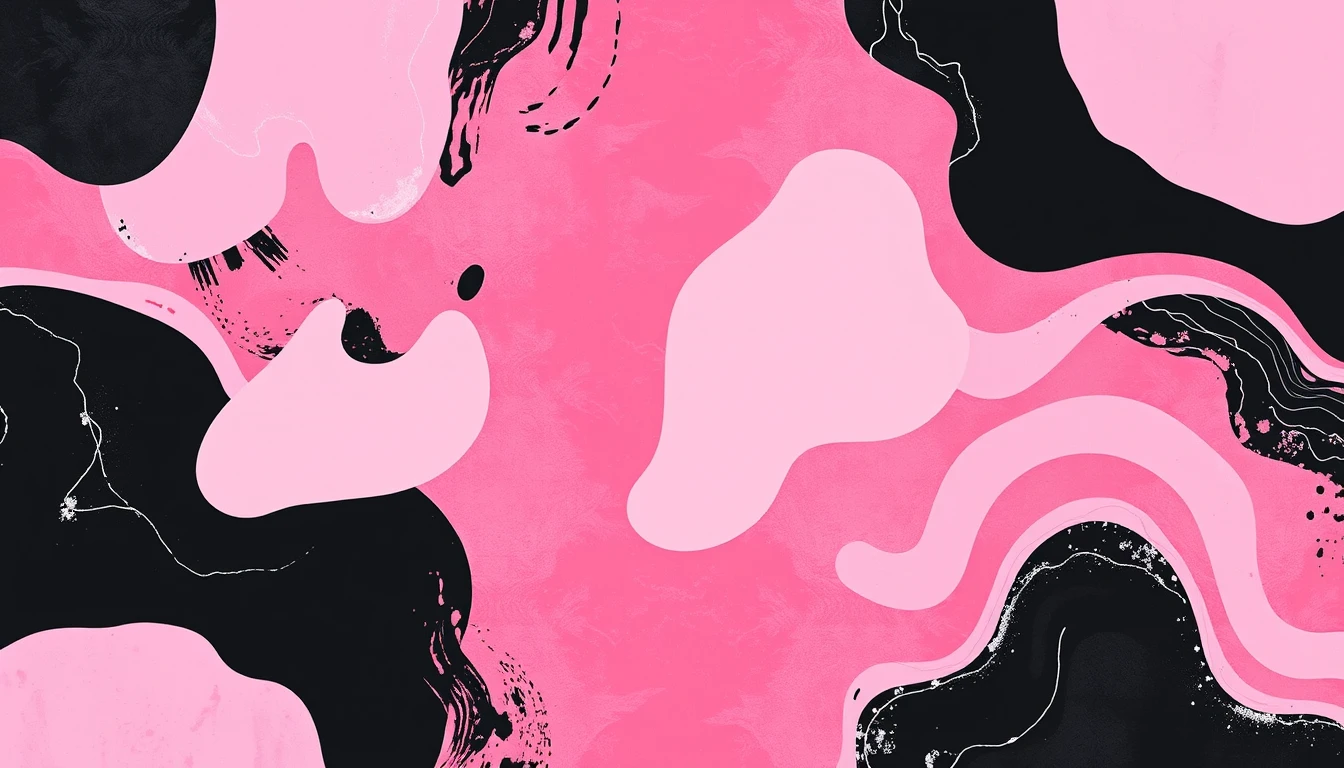 Pink And Black Wallpaper