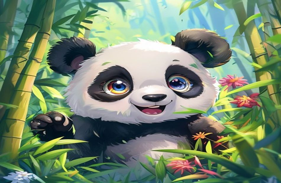 Cute Anime Panda Wallpaper