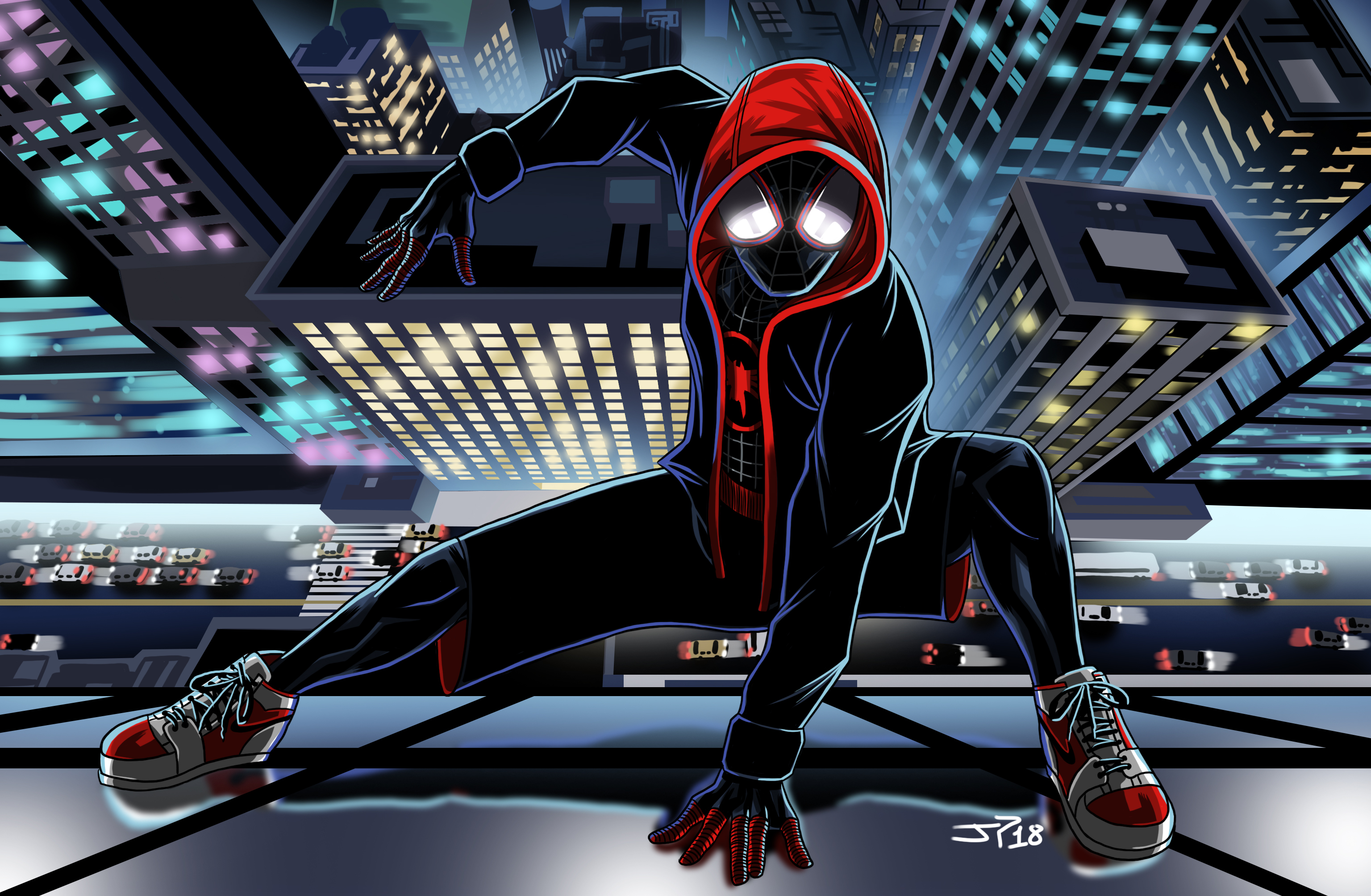 Spiderman Into The Spider Verse Movie Art HD Movies 4k Wallpaper