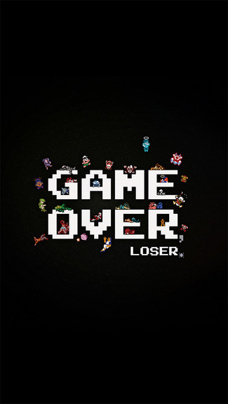 Game Over Loser iPhone 5c 5s Wallpaper