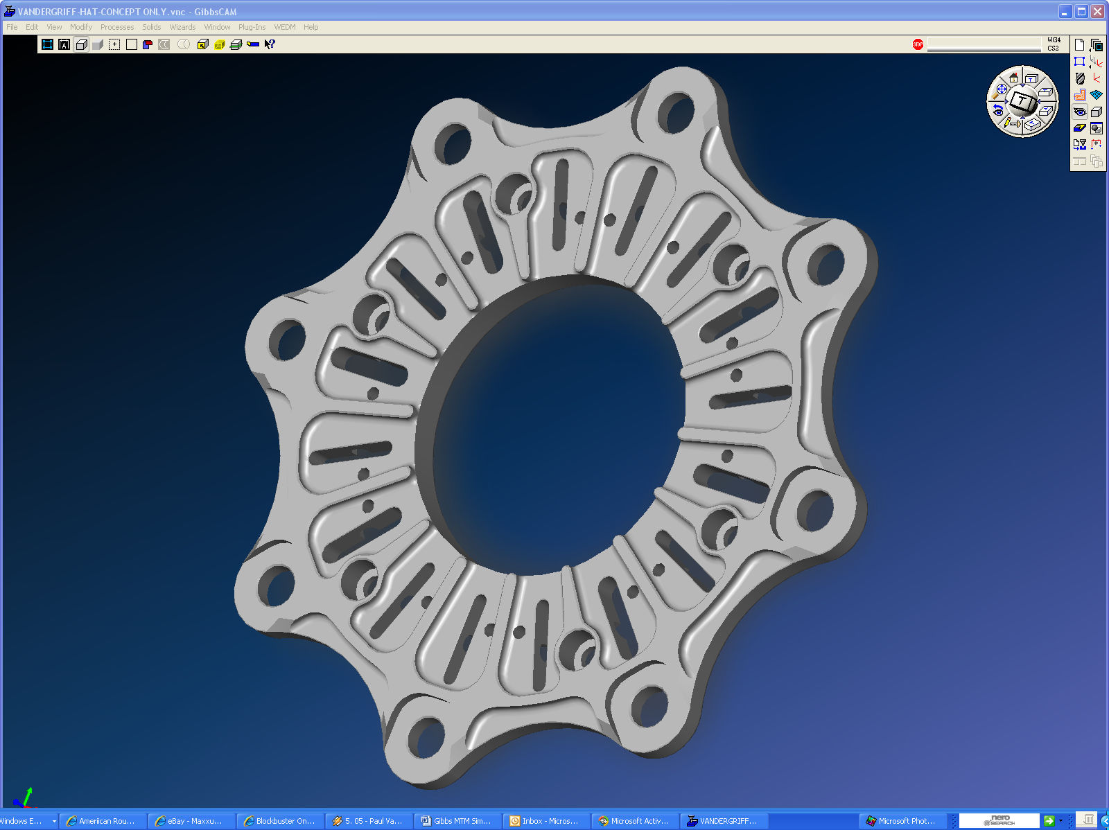 Cam Software Modeling Interface Machining Solidsurfacer
