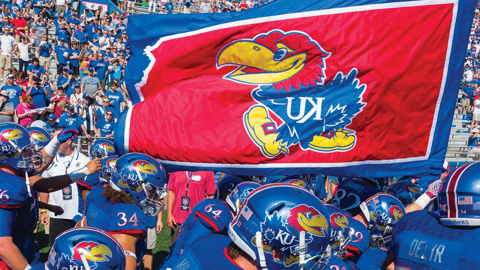 The University Of Kansas Jayhawks Soar In New Heights Wallpaper