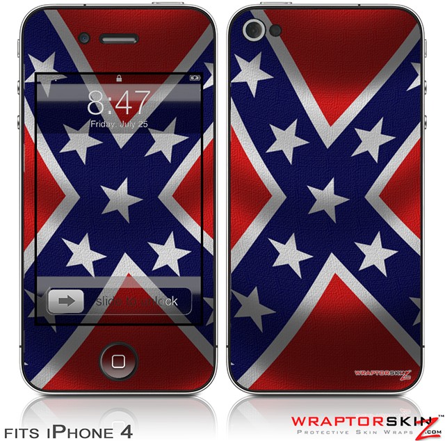 iPhone Skin Confederate Rebel Flag Does Not Fit Newer 4s