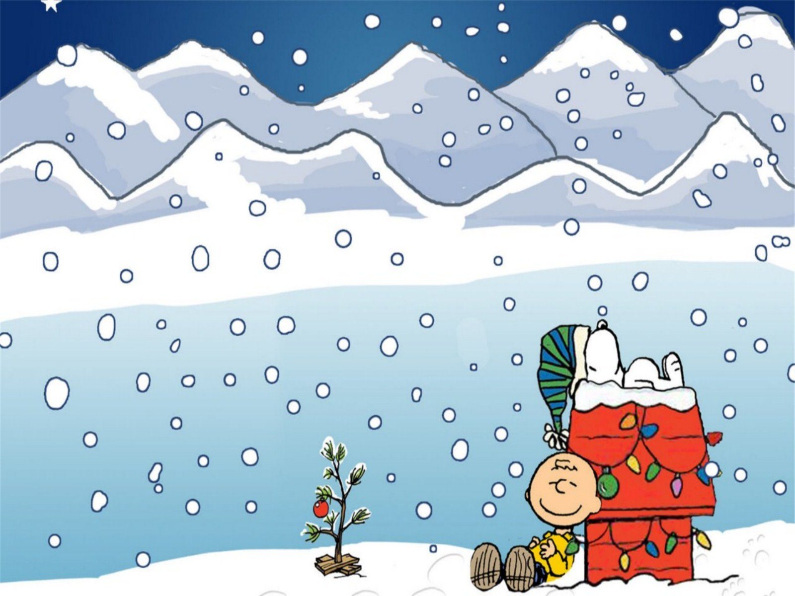 Charlie Brown Peanuts Comics Christmas Snoopy Wallpaper HD