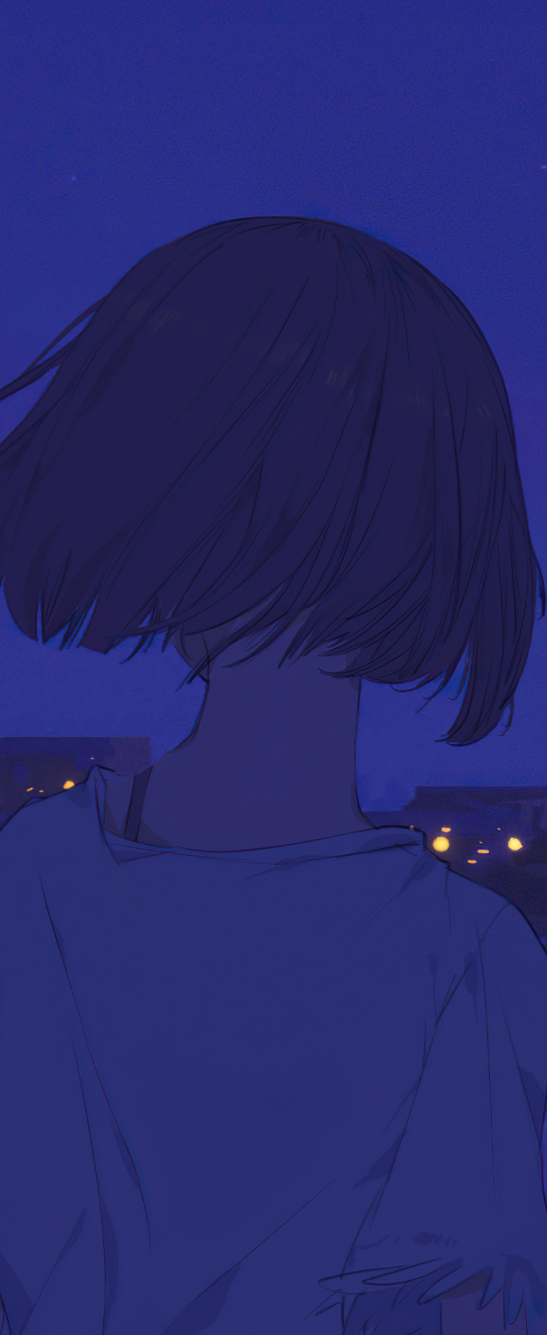 Blue Anime Aesthetic Wallpaper