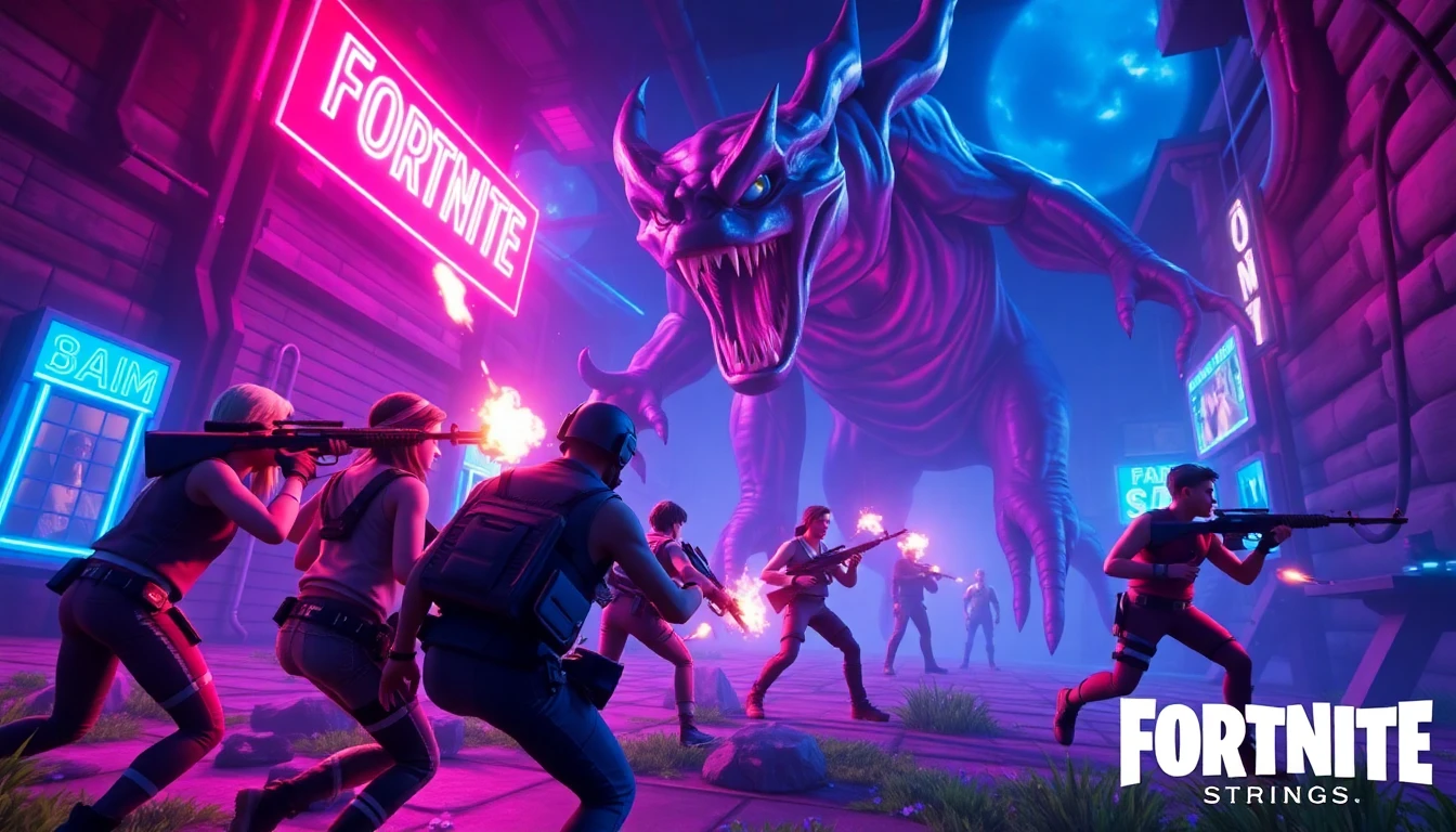 Fortnite X Stranger Things Wallpaper