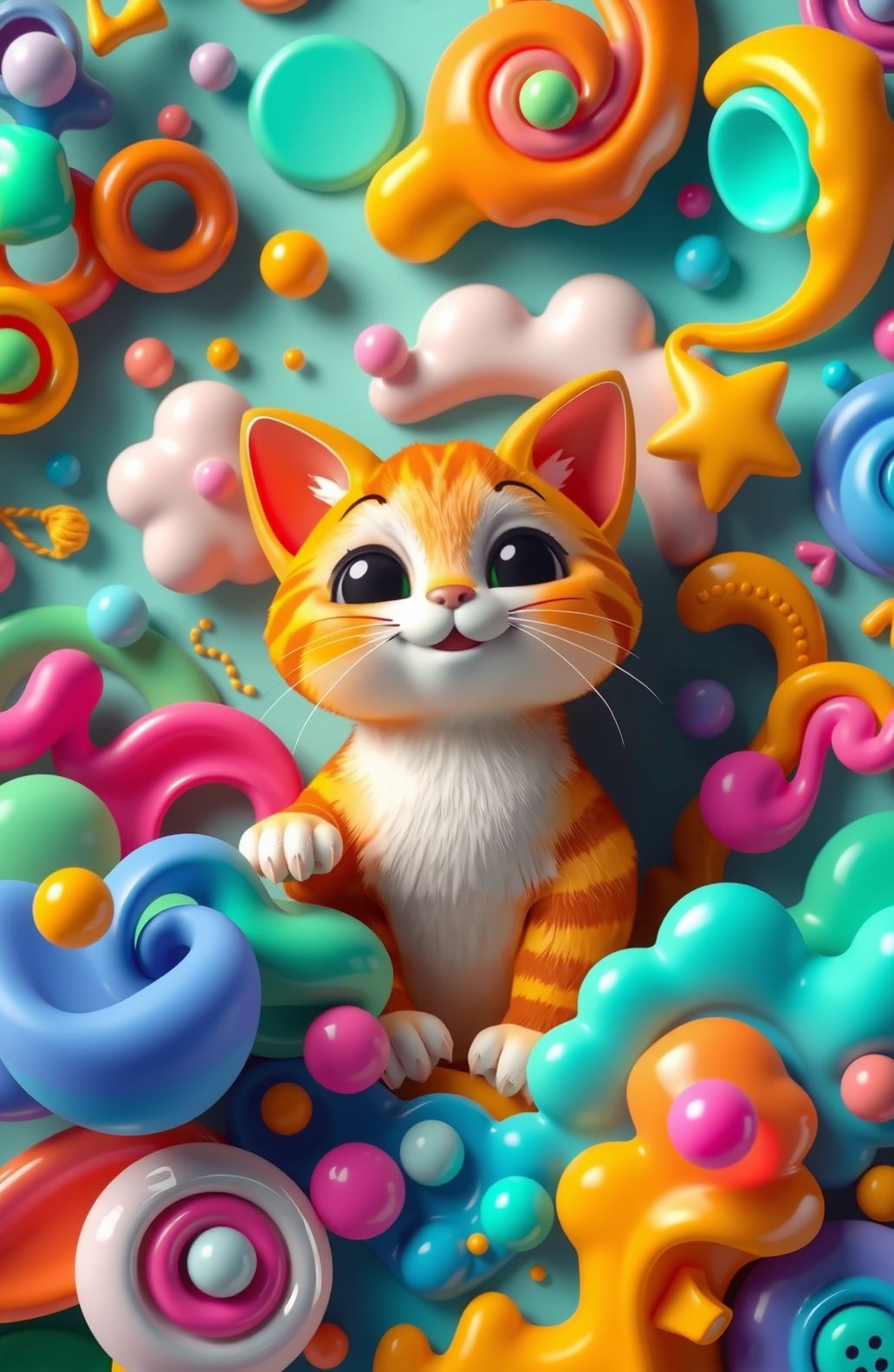 3d Cat Wallpaper