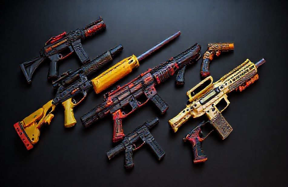 3d Guns Wallpaper