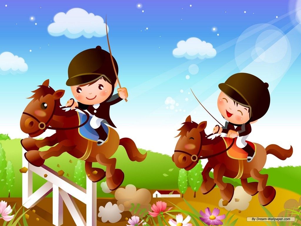 Cartoon Kids Desktop Wallpaper Image Coloring S For Girls
