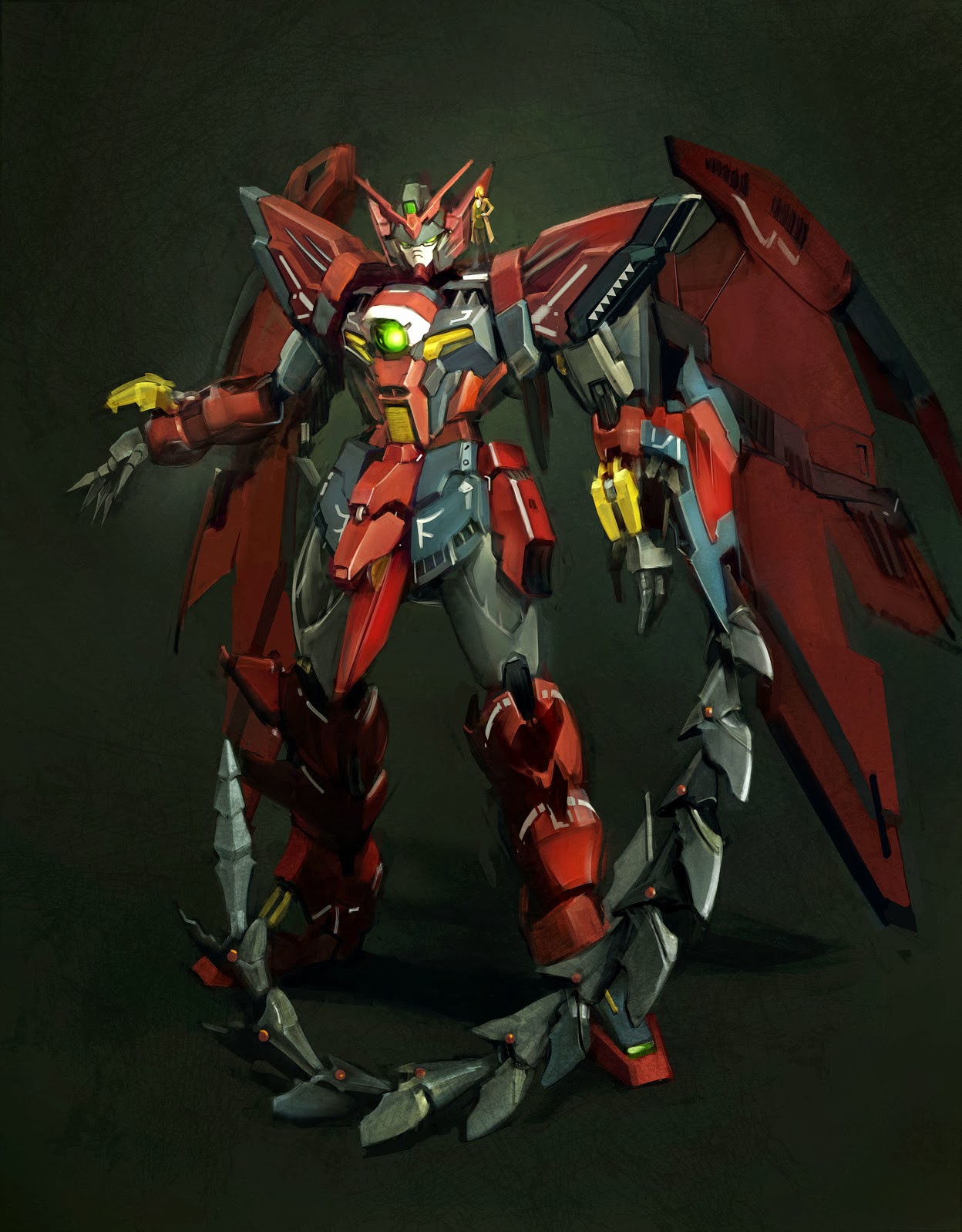 Gundam Epyon Puter Generated Graphic Poster Wallpaper