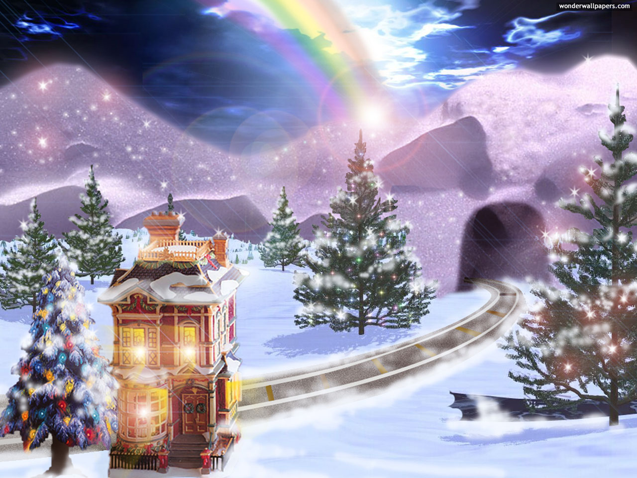 Animated Christmas Desktop Background Tree