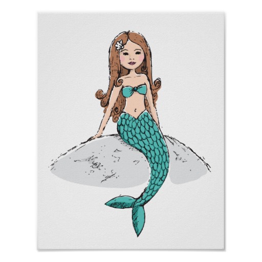 Free download Source URL httpwwwzazzlecombeautiful mermaid sitting on a ...