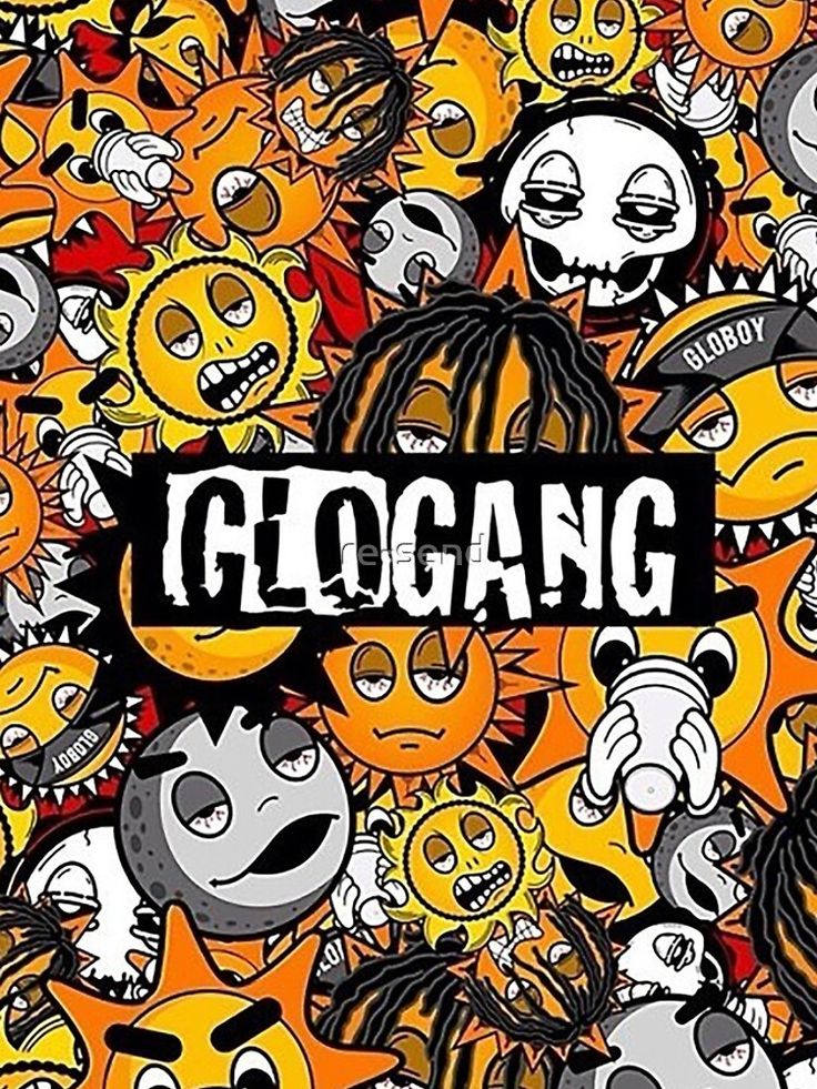 Glo Gang Or No iPhone Case Logo Floral Wallpaper