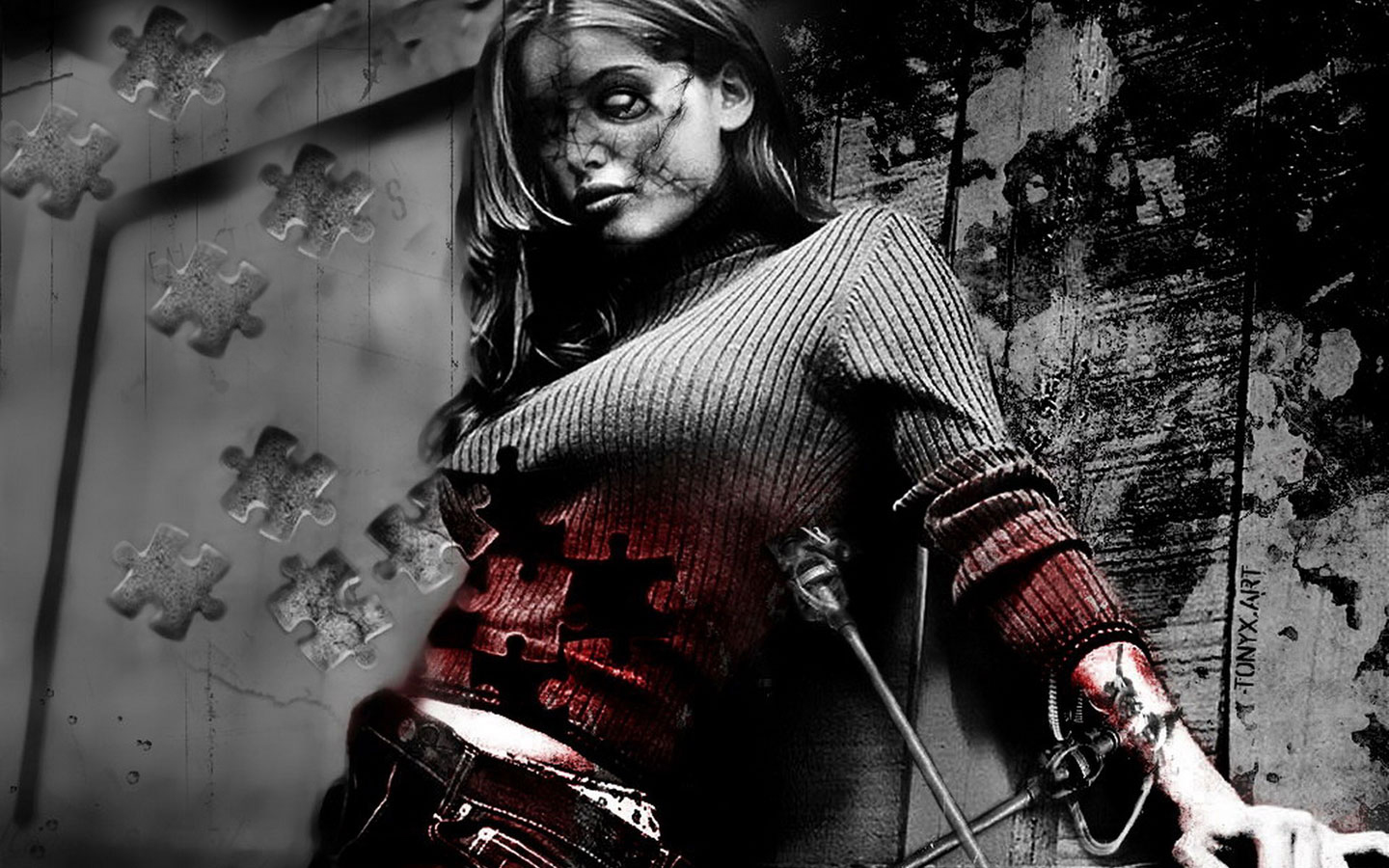  download Zombie girl hd desktop wallpaper HD Wallpaper 1440x900