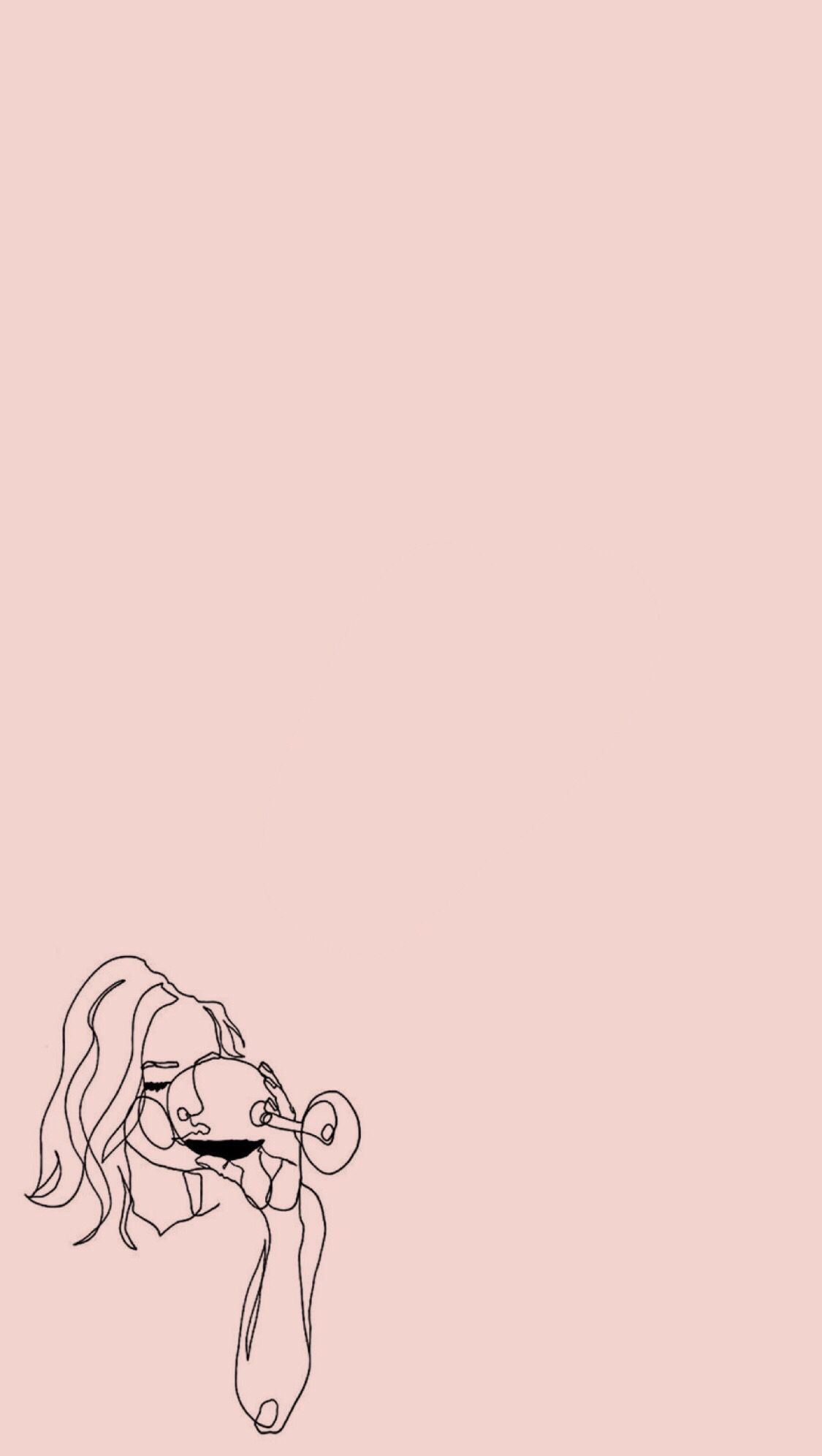 Line Art Drawings Wallpaper iPhone